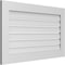Ekena Millwork Vertical Surface Mount PVC Gable Vent: Functional, w/ 3-1/2"W x 1"P Standard Frame, 40"W x 24"H GVPVE40X2401SF - alternate 2